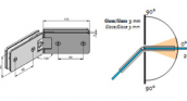 Петля стекло-стекло под 135° CO 2300