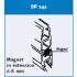 Акриловые уплотнители (2 м.) с магнитом на 180˚  DP 233 (241)