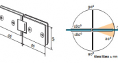 Петля стекло-стекло под 180° SL 43