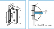 Петля стена-стекло CS 60