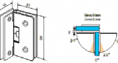 Петля стекло-стекло под 90° CS 63