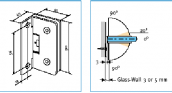 Петля стена-стекло CS 620