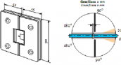 Петля стекло-стекло под 180° CS 63