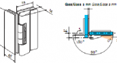 Петля стекло-стекло под 90° CS 727