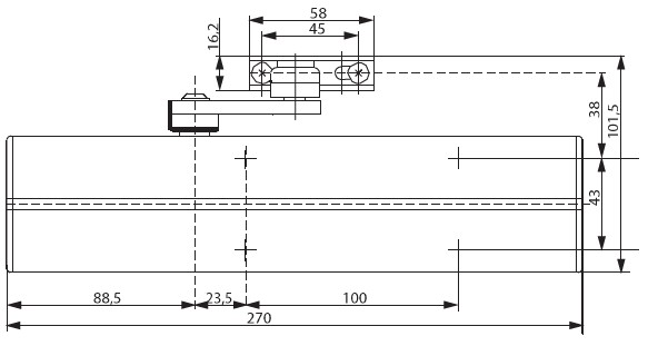 DC336 - Габаритные размеры