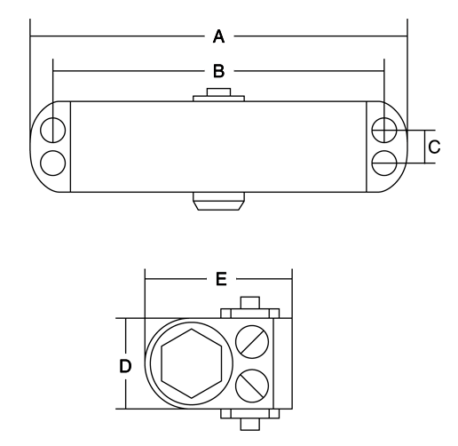Габариты дверных доводчиков NTR TS-40 и TS-43